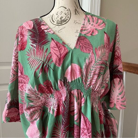 Entro Tropical Print Dress - Picture 2 of 6